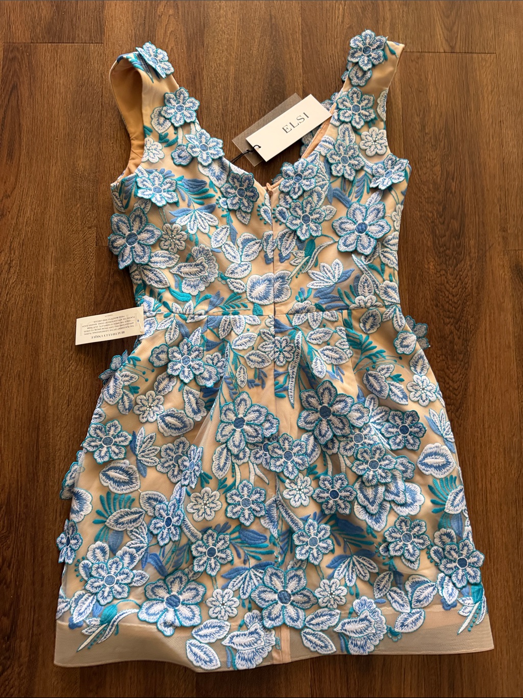 New Helsi Rosana 3d Floral Mini Blue Dress — image 6 of 6